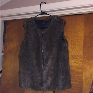 Vintage faux fur vest